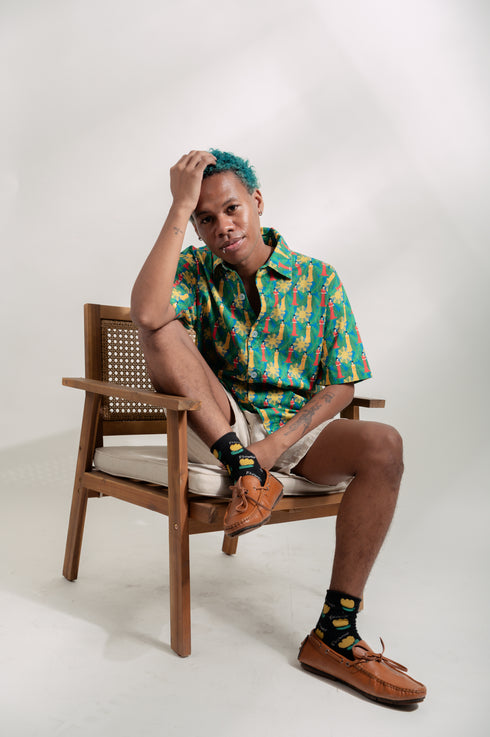 EMGEE by Get Spotted: Beni Buttondown in Marilag Fabric